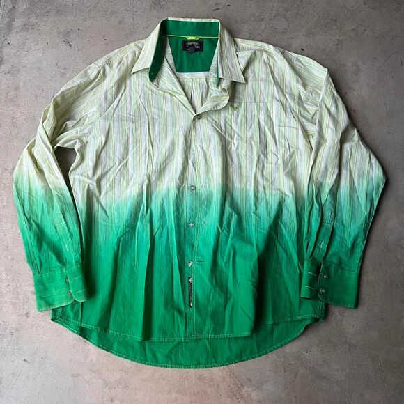 Avirex Mens size XXL ombre green long sleeve tee - Picture 1 of 2